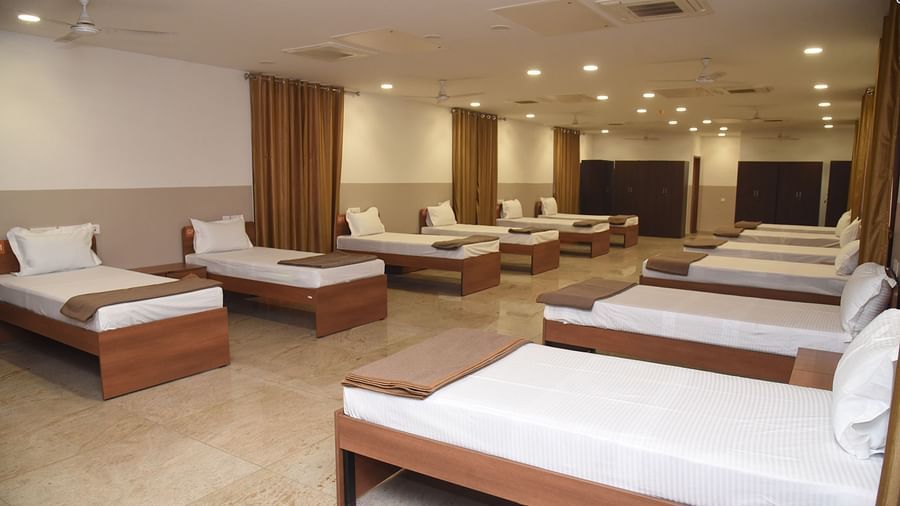 Dormitory side corner view with beds - Southern Grand Kashi