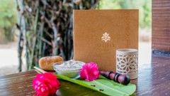 flowers on a table at The Serai - the best resort in Bandipur