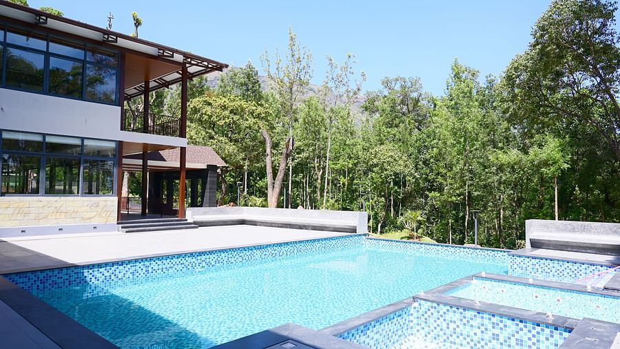 View of the Swimming Pool atThe Silver Sky Hotels and Resorts, Chikkamangaluru 1
