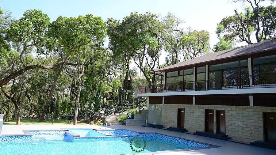View of the Swimming Pool atThe Silver Sky Hotels and Resorts, Chikkamangaluru 3