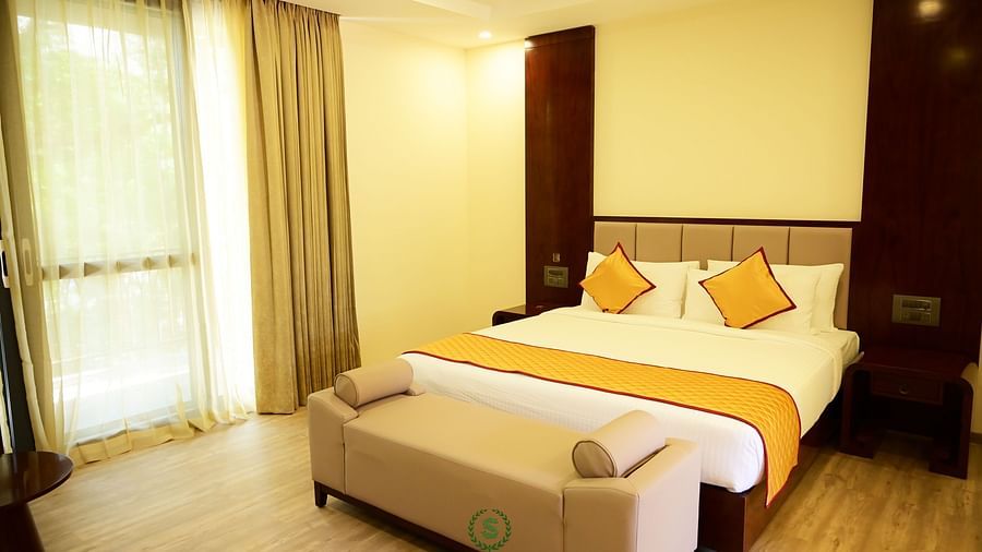 Interior of Silver Ingots Room at The Silver Sky Hotels and Resorts, Chikkamagaluru 2