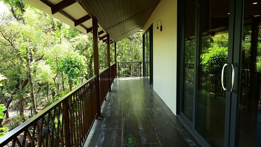 Balcony of Serenity Suites at The Silver Sky Hotels and Resorts, Chikkamagaluru