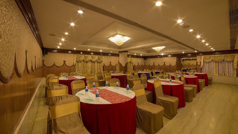 seating area at Summit conference hall at Raj Park Hotel in Chennai 