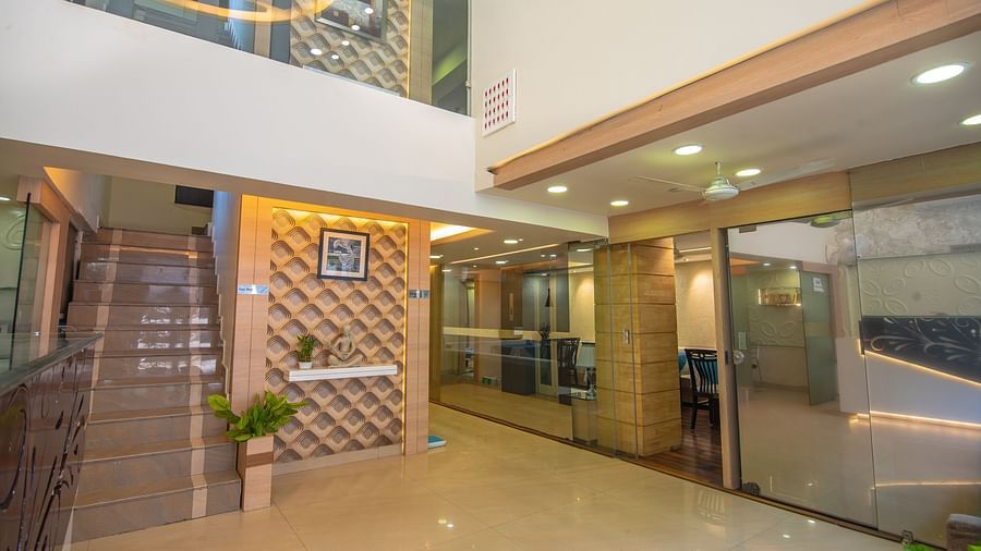 A hallway of Hotel Morya, Bhopal