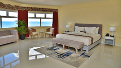 interiors of the deluxe suite at hotel grand view