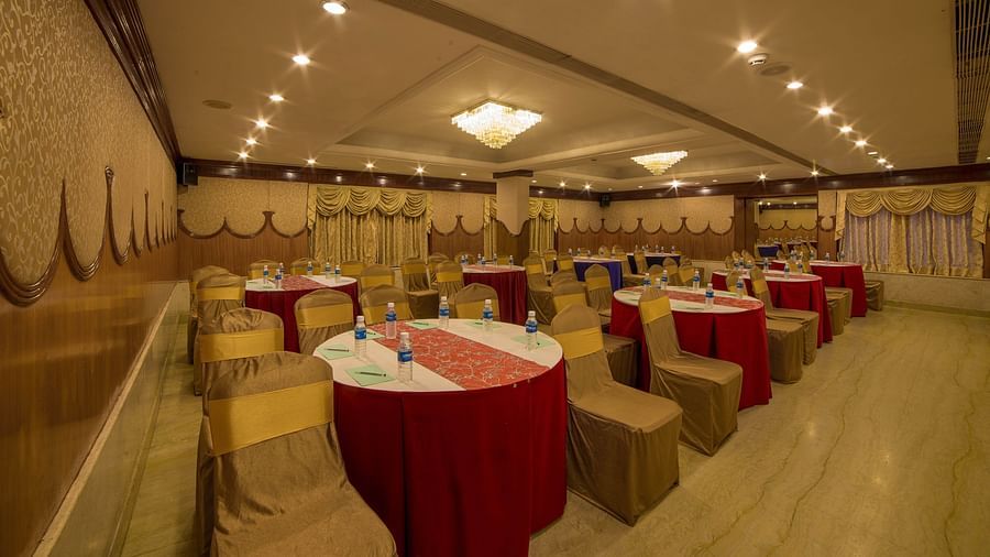 seating area at Summit conference hall at Raj Park Hotel in Chennai 