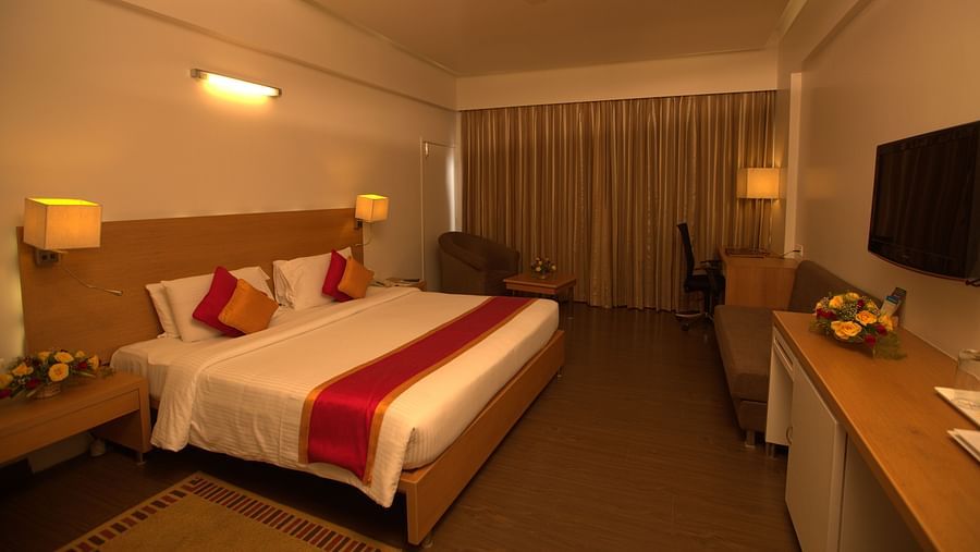 view of the bed at the executive room