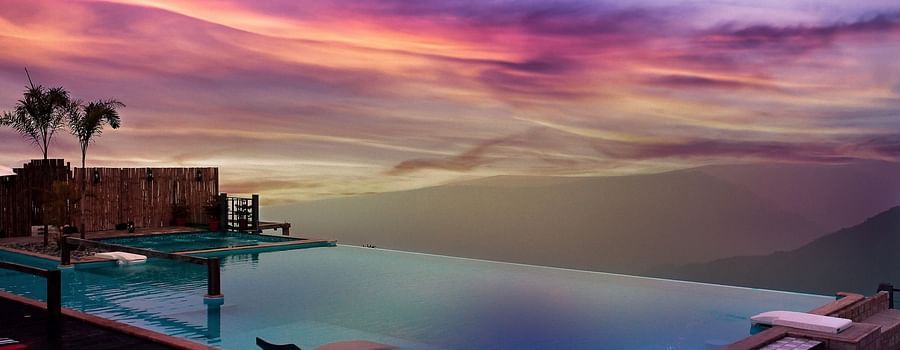 view of Infinity Pool at Polo Cherrapunjee Resort