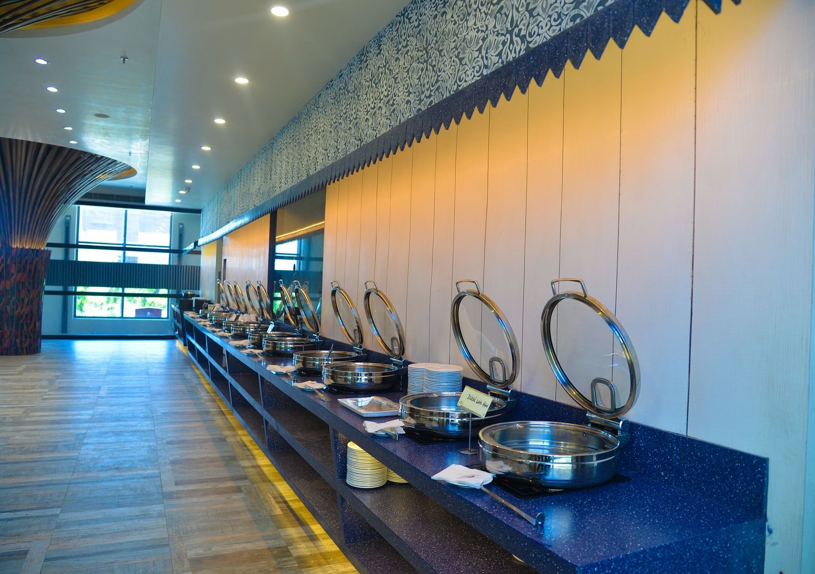 A buffet counter - Golden Blossom Imperial Resorts, Lucknow