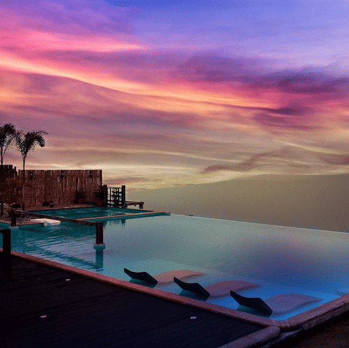 view of Infinity Pool at Polo Cherrapunjee Resort