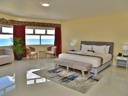 interiors of the deluxe suite at hotel grand view