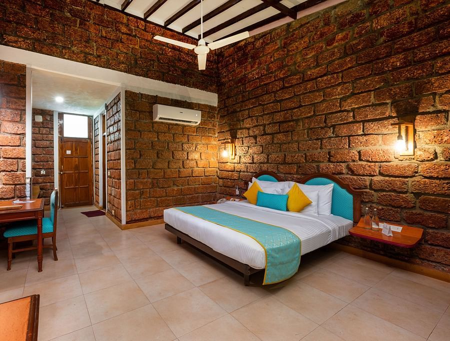 Lotus eco beach resort, Stay in Dapoli with a king size bed, study table on the side at Sea Breeze Suite