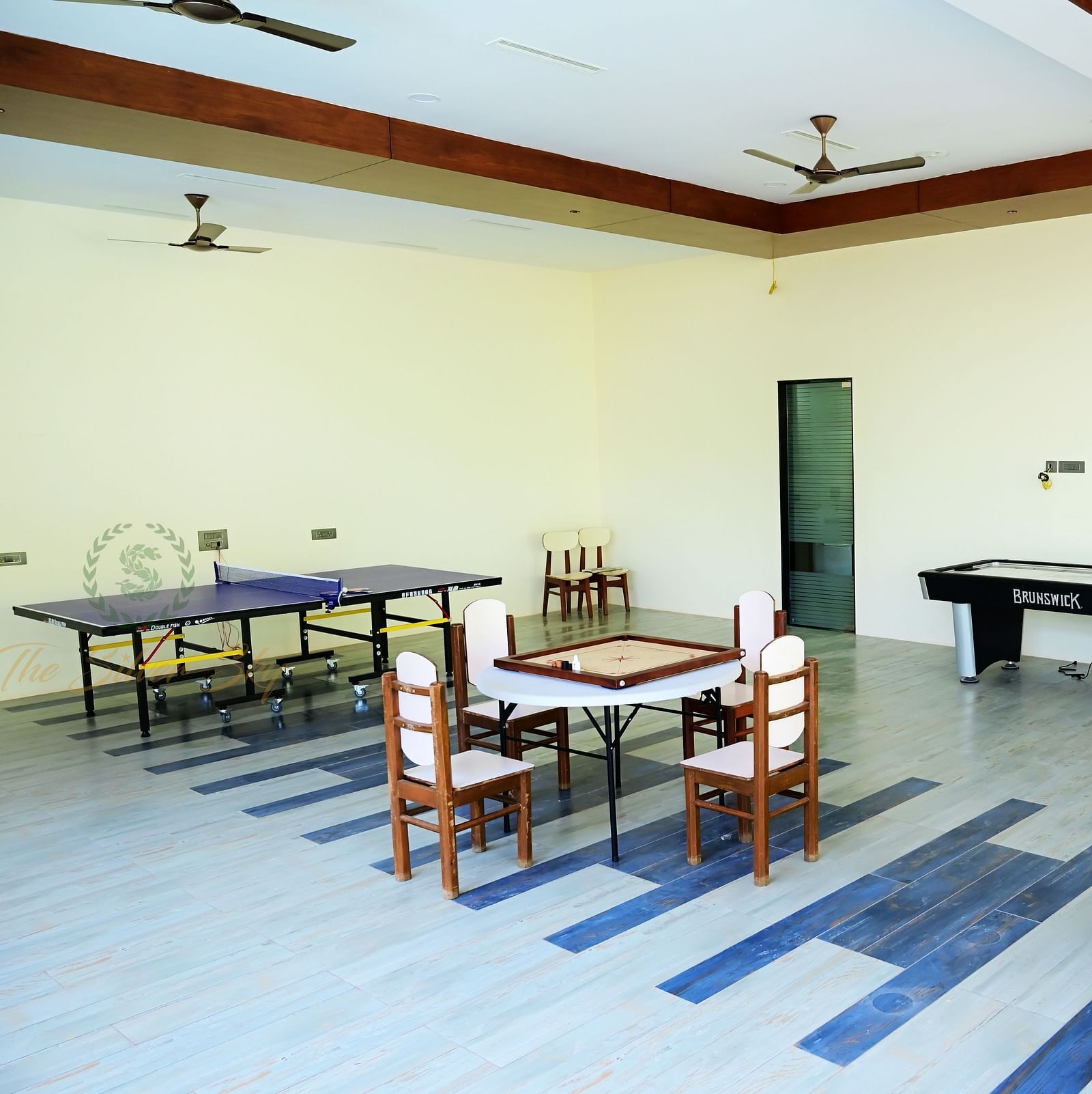 Pool table, fossball table and a chessboard in the Indoor Games at The Silver Sky Hotels and Resorts, Chikkamangaluru