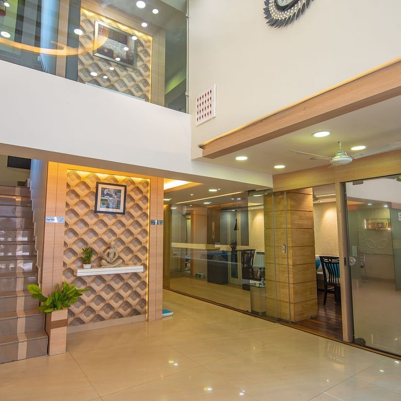 A hallway of Hotel Morya, Bhopal