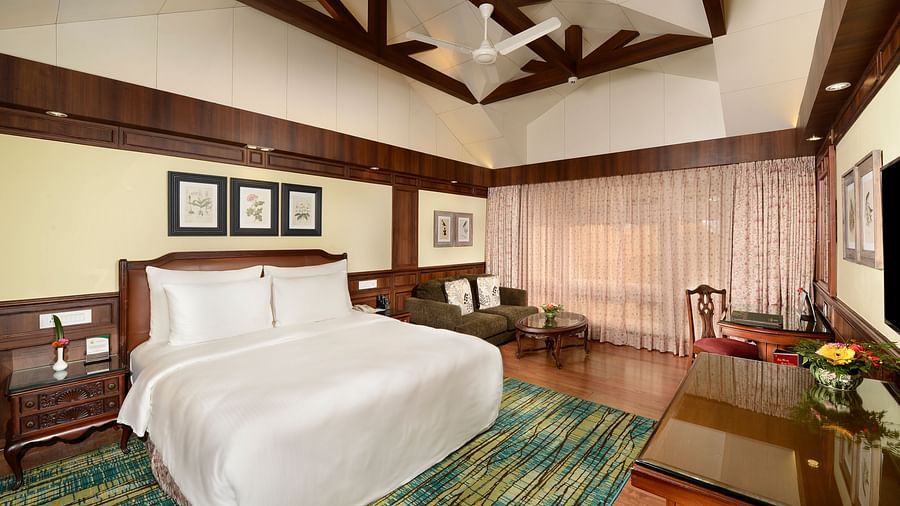 a king size bed facing the TV 23 - Mayfair Hill Resort, Darjeeling 2