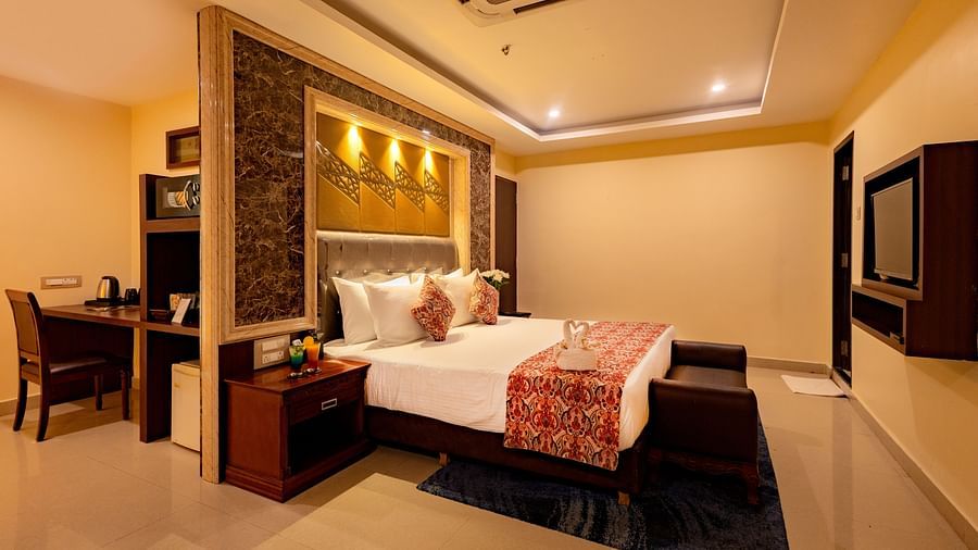 Room with bed