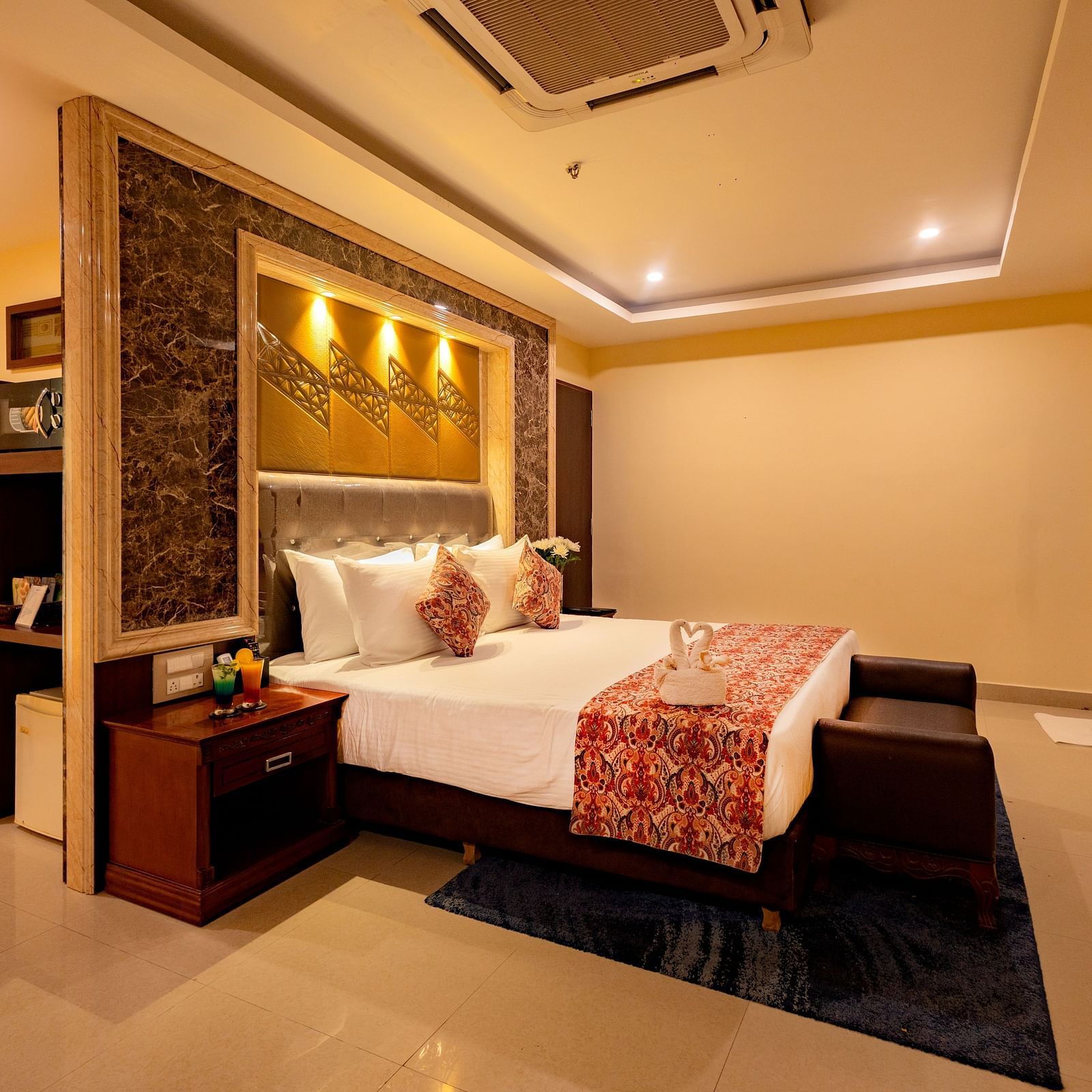 Room with bed