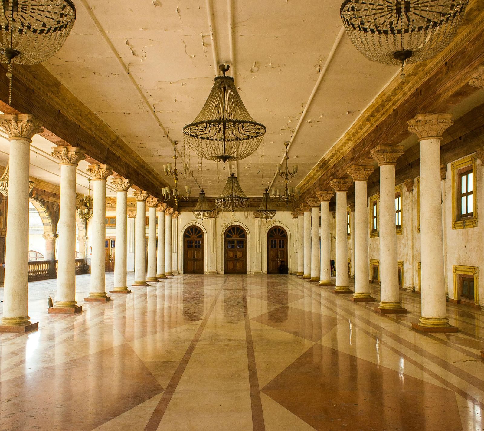 A hall way at The Palace