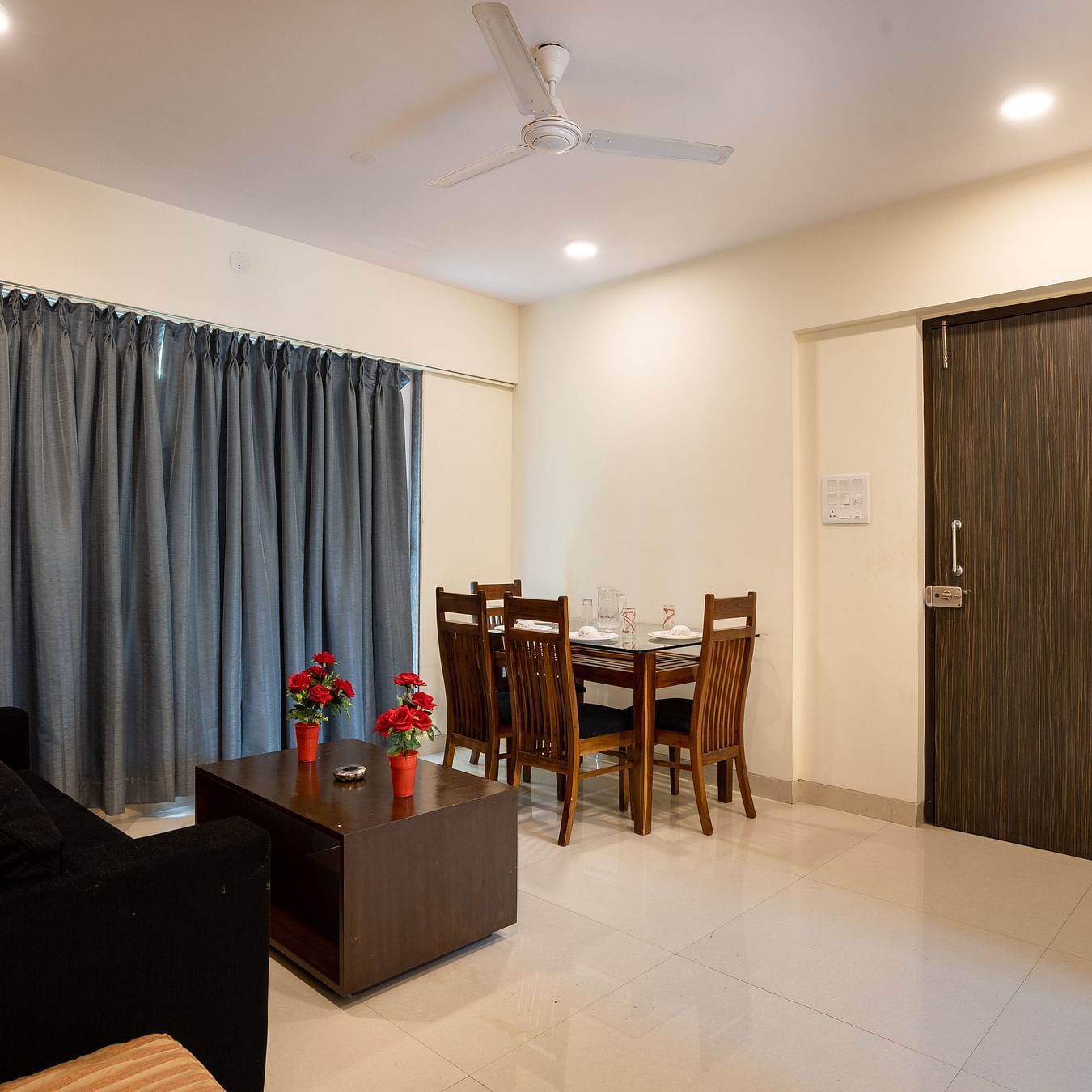 Home2 Suites & Service Apartments, Mumbai Airport - living room of our 2BHK standard apartment near Mumbai Airport