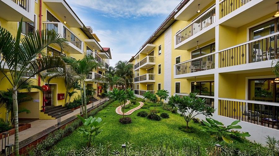courtyard area at Sea Breeze Sarovar goa