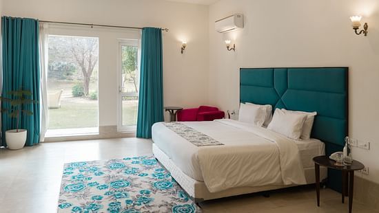 An overview of the bedroom inside Rock Garden Villa - Karma Lakelands.