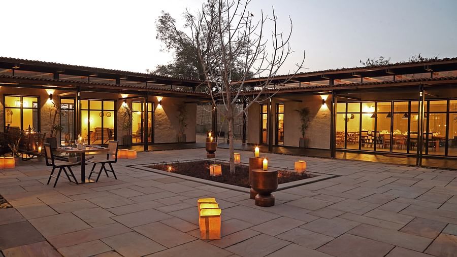 Courtyard,  Bori Safari Lodge, Betul, Resort near Bori Wildlife Sanctuary
