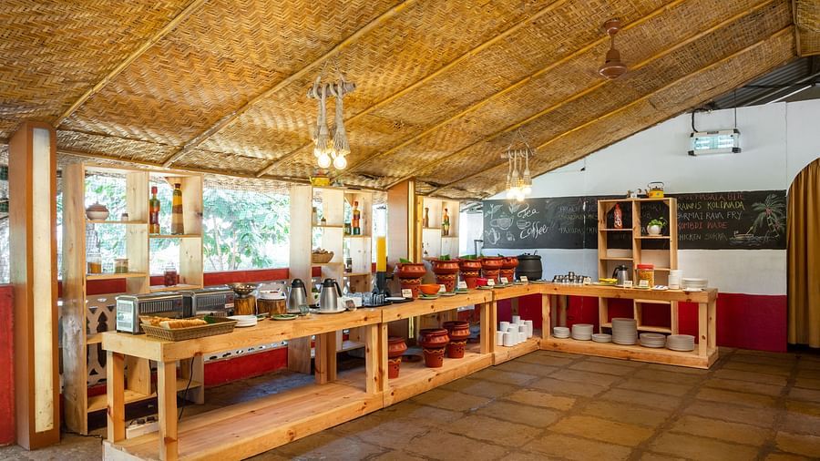 Lotus eco beach resort, wadi restaurant breakfast counter