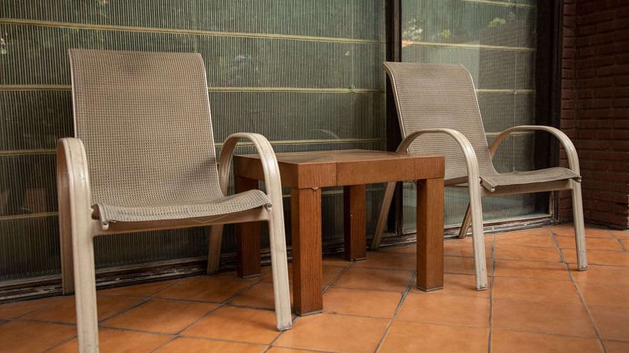 separate outdoor sitting area