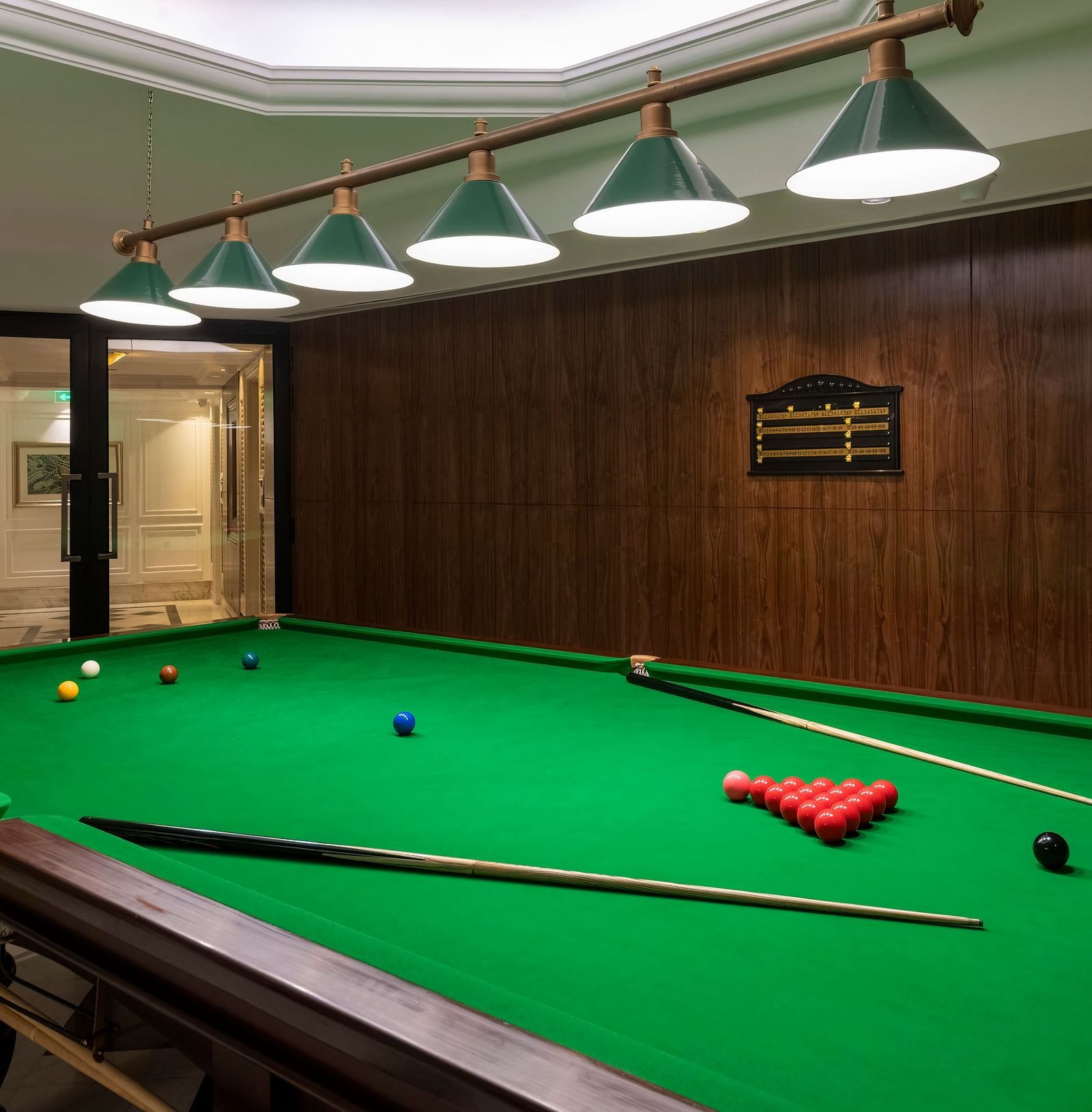 image of a snooker table at The Claridges New Delhi