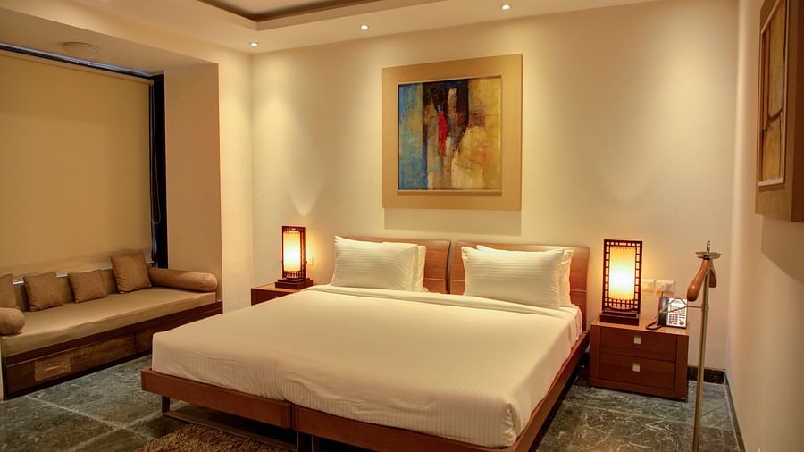 well lit bedroom at redbrick home 20