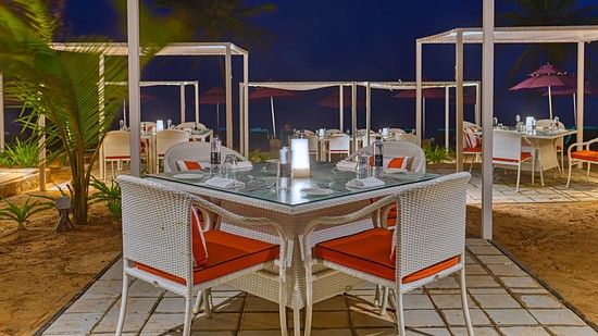 The outside sitting area at Blur Iris, best bars in south goa 2
