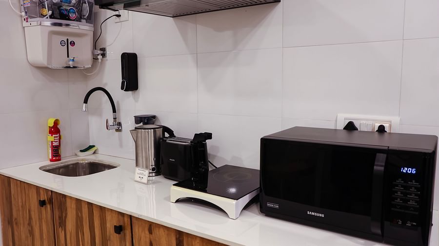 Kitchen of room 501 at Wabi-Sabi Juhu 6