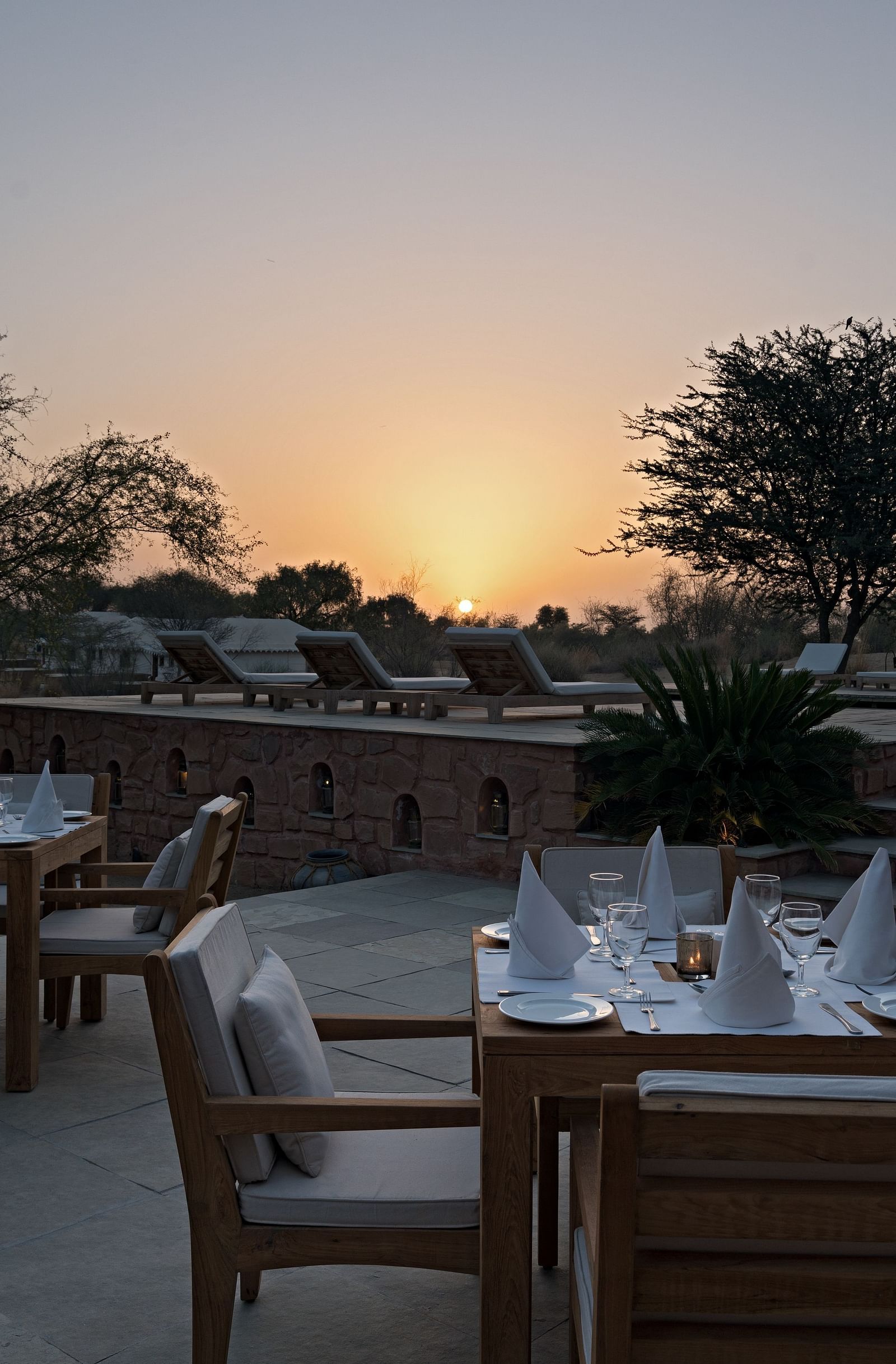 Outdoor dining arrangement at Manvar Resort and Desert Camp - 10