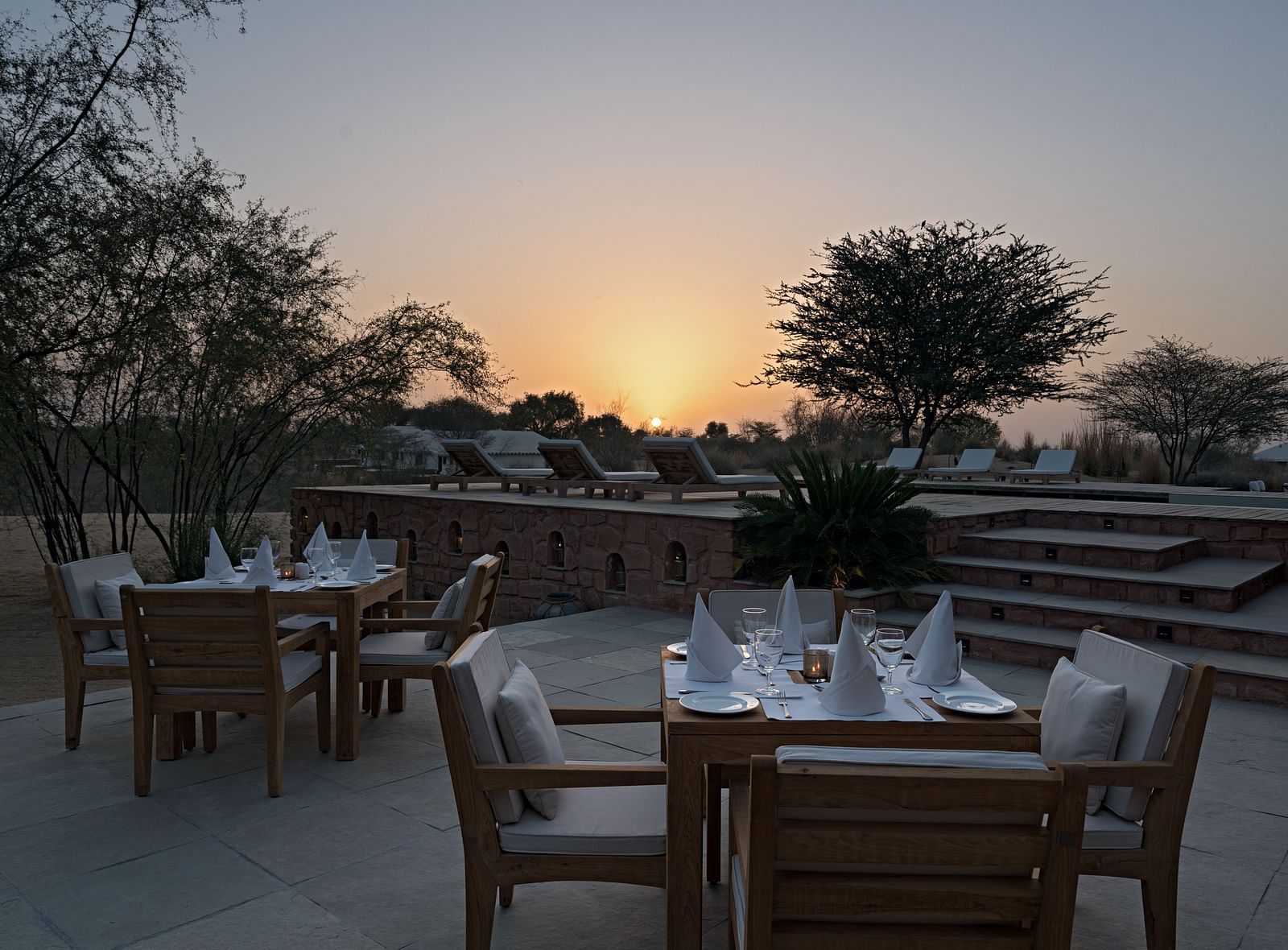 Outdoor dining arrangement at Manvar Resort and Desert Camp - 10