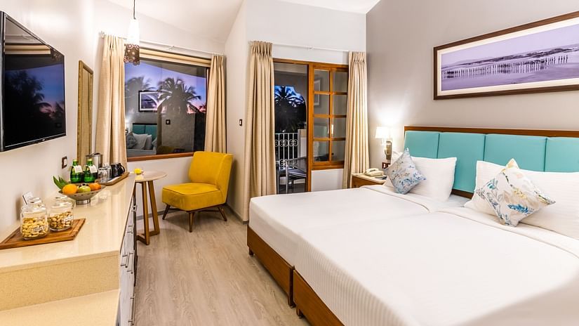 Bedroom at Superior Room with a balcony