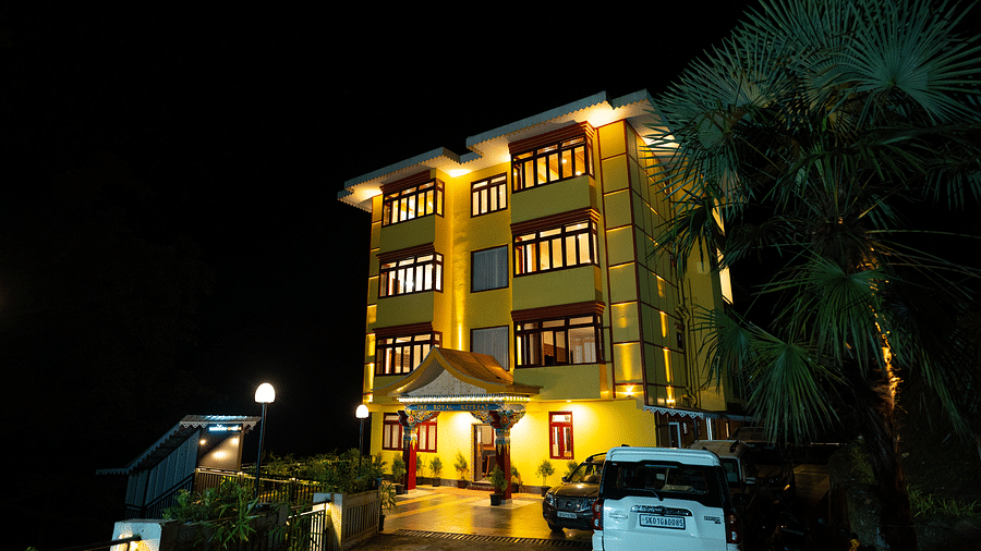 A well-lit facade | Voyage The Royal Retreat