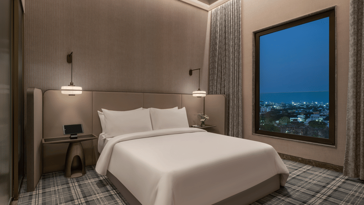 Two bay suite 1918 - Bedroom Twilight