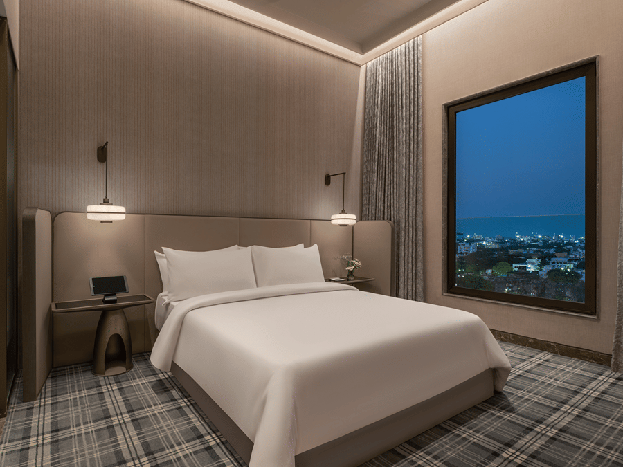 Two bay suite 1918 - Bedroom Twilight - The Residency Towers Chennai