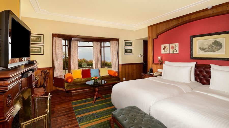twin beds facing the TV 3 - Mayfair Hill Resort, Darjeeling 2