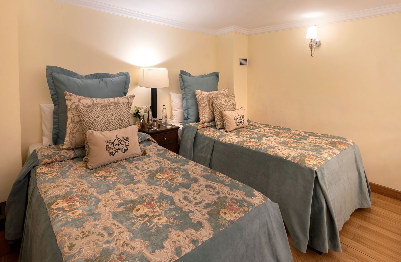 image of twin beds at the Duplex Family Suite - The Claridges Nabha Residence
