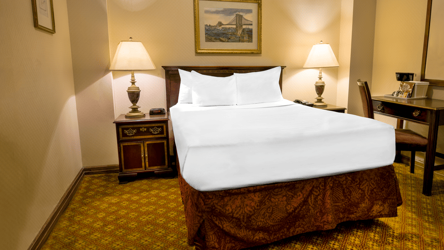 Comfortable beds within the Bronze, 1 Full Bed at Night Hotel Broadway