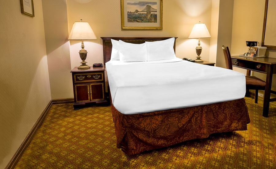 Comfortable beds within the Bronze, 1 Full Bed at Night Hotel Broadway