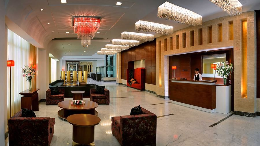 Lobby at  Park Inn, Gurgaon - A Carlson Brand Managed by Sarovar Hotels, gurgaon hotels 10