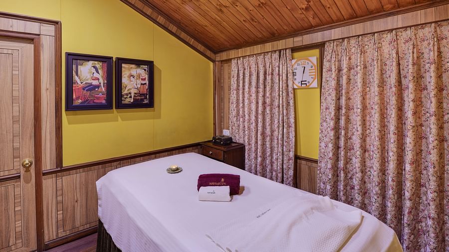 a treatment bed at the spa - Mayfair Hill Resort, Darjeeling  1