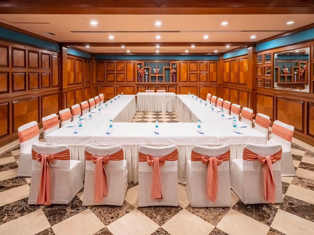 u-shape conference setup at Regency 3 - Kenilworth Hotel, Kolkata