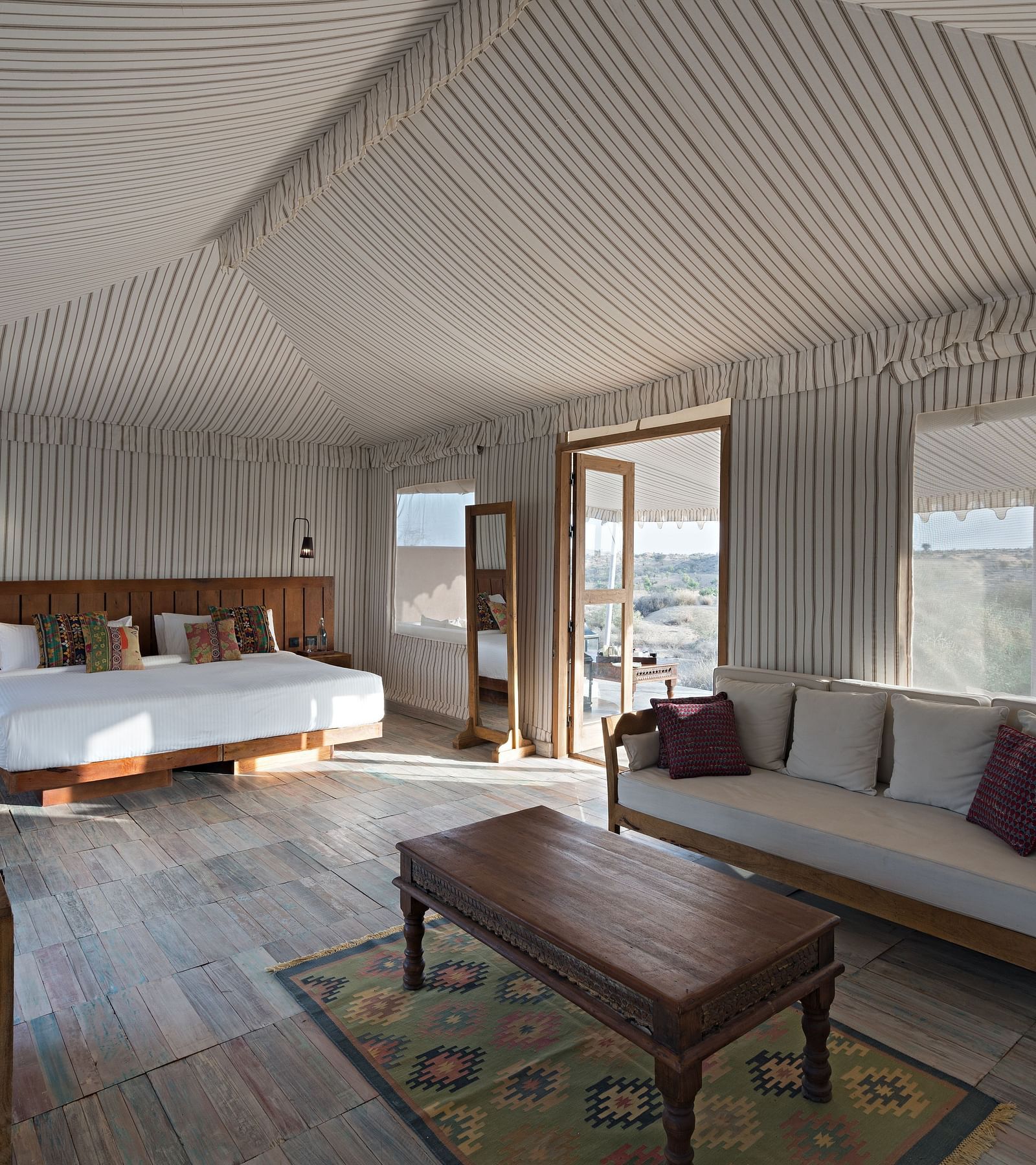 Luxury tent at the Manvar Resort and Desert Camp