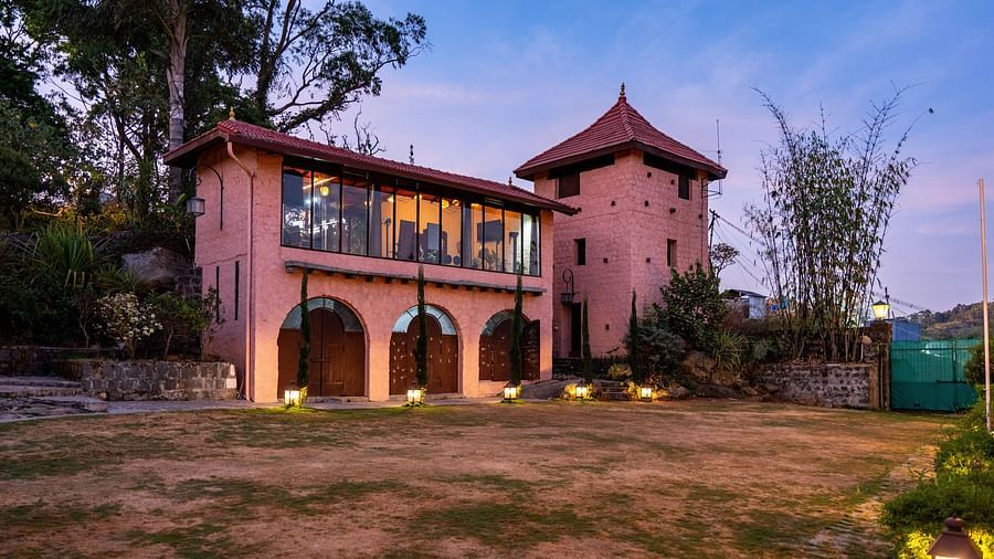 A facade image of a building which is situated amidst the nature lap | Mango Hill, Yercaud