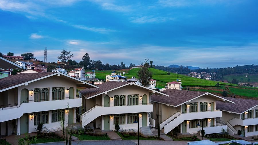 An image of a few similar-looking building belinging to a resort | Mango Hill Shola, Ooty