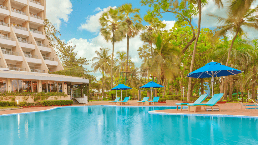 Poolside view of The Resort