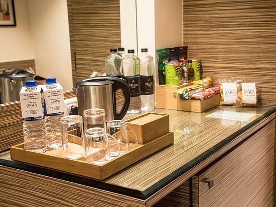 tea and coffee maker in rooms at hotel bawa suites